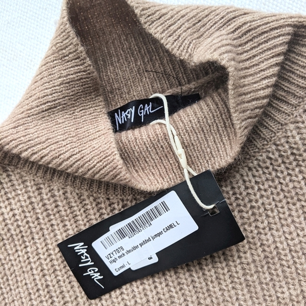 NWT Nasty Gal Retro Turtleneck Jumper - Picture 8 of 8